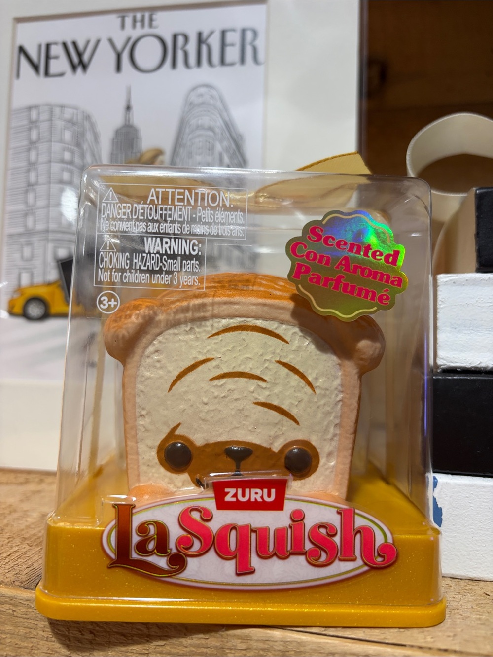 ZURU LaSquish Scented Bear Toast Squishy - Beige & Brown - Picture 1 of 3
